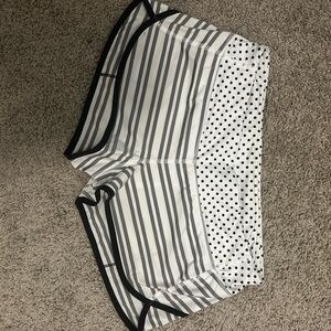 Lululemon Athletica Black and White Polka Dot Shorts